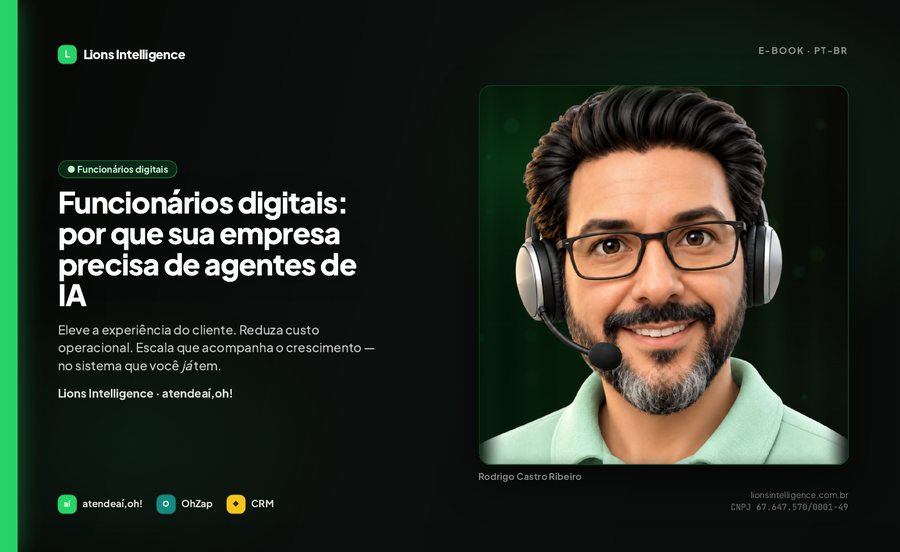 Capa do ebook Lions Agentes de IA