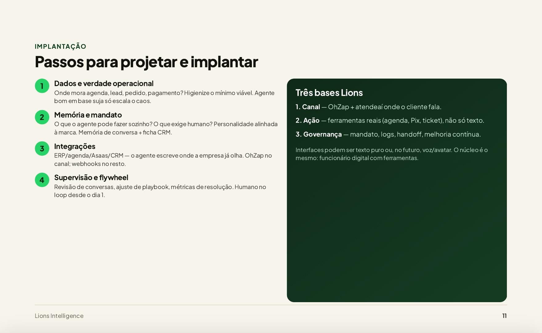 Ebook Lions — página 11: Raio-X de IA